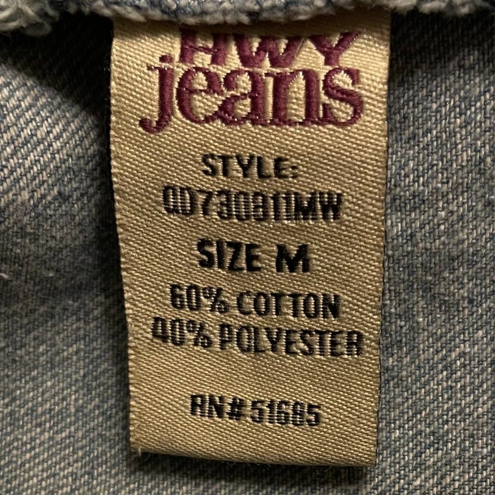 Jean Jacket, Cropped, Size M - Picture 4 of 6